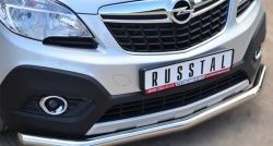 16 999 р. Одинарная защита переднего бампера диаметром 63 мм SLITKOFF Opel Mokka  дорестайлинг (2012-2016)  с доставкой в г. Таганрог. Увеличить фотографию 2