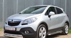 14 949 р. Защита переднего бампера (Ø75х42 мм, нержавейка) Russtal Opel Mokka  дорестайлинг (2012-2016)  с доставкой в г. Таганрог. Увеличить фотографию 4