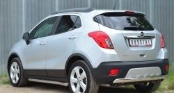 14 299 р. Защита заднего бампера (Ø75x42 мм, нержавейка) Russtal Opel Mokka  дорестайлинг (2012-2016)  с доставкой в г. Таганрог. Увеличить фотографию 4