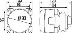 2 799 р. Модуль дальнего света Hella 1K0 008 191-007 Mitsubishi Lancer Cedia 9 CS универсал (2000-2003) (Без пыльника)  с доставкой в г. Таганрог. Увеличить фотографию 2