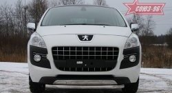 14 309 р. Одинарная защита переднего бампера диаметром трубы 60 мм Souz-96 Peugeot 3008 дорестайлинг (2009-2013)  с доставкой в г. Таганрог. Увеличить фотографию 2