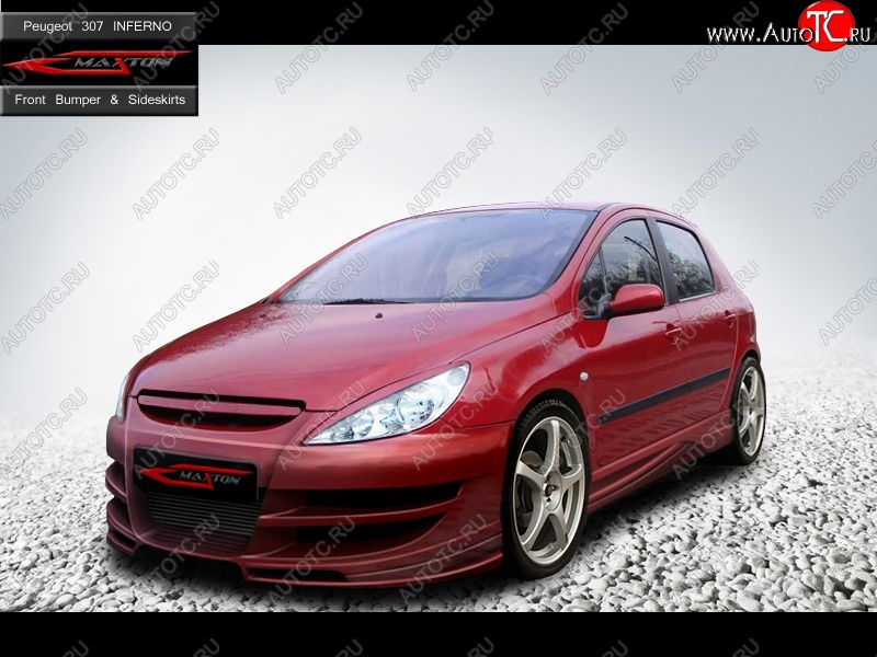 27 699 р. Передний бампер Inferno Peugeot 307 универсал дорестайлинг (2001-2005)  с доставкой в г. Таганрог