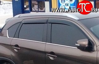 999 р. Комплект дефлекторов окон (ветровиков) 4 шт. Russtal Peugeot 4008 (2012-2017)  с доставкой в г. Таганрог