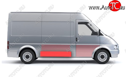 1 489 р. Правая средняя нижняя боковая панель (ремонтная) Wisentbull Fiat Ducato 244 (2002-2012)  с доставкой в г. Таганрог