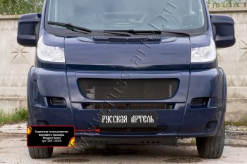 1 049 р. Защитная сетка решетки переднего бампера RA  Peugeot Boxer  250 (2006-2014)  с доставкой в г. Таганрог. Увеличить фотографию 3