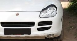 1 599 р. Реснички на фары RA  Porsche Cayenne  955 (2002-2006) (Неокрашенные)  с доставкой в г. Таганрог. Увеличить фотографию 5