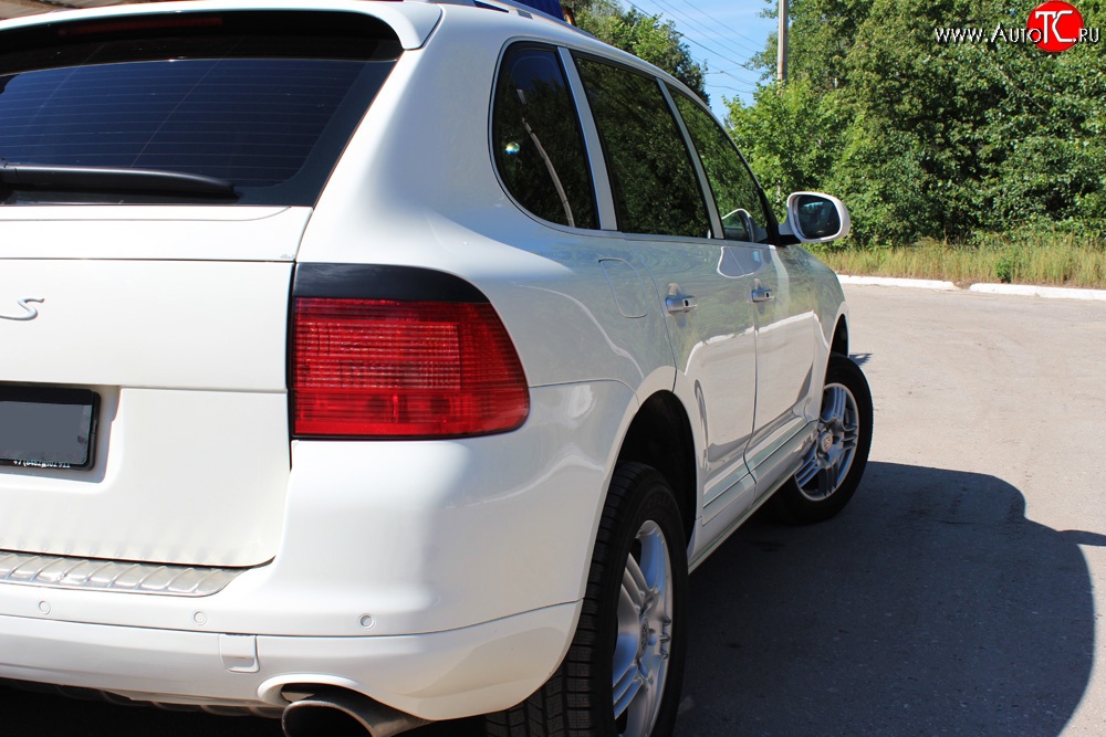 799 р. Реснички на фонари RA  Porsche Cayenne  955 (2002-2006) (Неокрашенные)  с доставкой в г. Таганрог