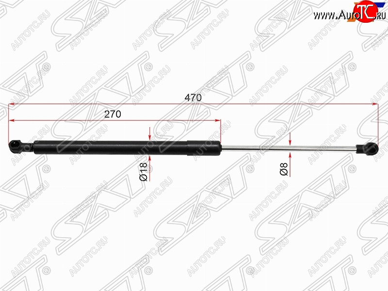 619 р. Газовый упор капота SAT  Seat Alhambra  7M (1996-2010), Volkswagen Sharan ( 7M8,  7M6) (1995-2010)  с доставкой в г. Таганрог