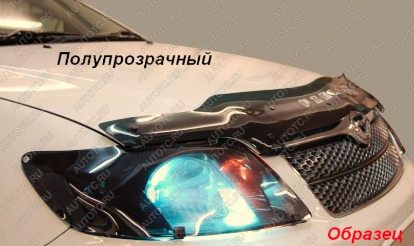 2 049 р. Дефлектор капота CA-Plastiс  Mitsubishi Outlander  GF (2012-2014) дорестайлинг (серия Classic полупрозрачный)  с доставкой в г. Таганрог