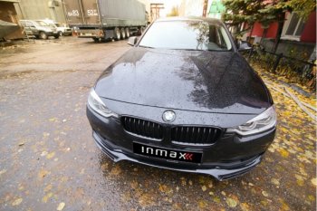 12 999 р. Юбка переднего бампера (Sport,Luxury, SE) INMAX  BMW 3 серия ( F30,  F31) (2015-2018) седан рестайлинг, универсал рестайлинг (неокрашенная)  с доставкой в г. Таганрог. Увеличить фотографию 3