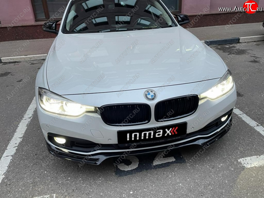 12 999 р. Юбка переднего бампера (Sport,Luxury, SE) INMAX  BMW 3 серия ( F30,  F31) (2015-2018) седан рестайлинг, универсал рестайлинг (неокрашенная)  с доставкой в г. Таганрог