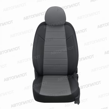 7 699 р. Чехлы сидений (экокожа) Автопилот  Chevrolet Captiva (2006-2016), Opel Antara (2006-2015) (черный/серый)  с доставкой в г. Таганрог. Увеличить фотографию 4