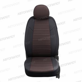 14 249 р. Чехлы на сиденья Экокожа (экокожа) Автопилот  Chery Tiggo 7 - Tiggo 7 Pro Max  T1E (черный/шоколад)  с доставкой в г. Таганрог. Увеличить фотографию 4