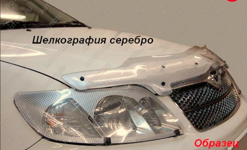 2 199 р. Защита фар CA-Plastic  Toyota Chaser (1996-2001) (Шелкография серебро)  с доставкой в г. Таганрог