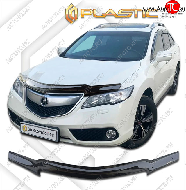 1 999 р. Дефлектор капота CA-Plastic  Acura RDX  TB3, TB4 (2012-2018) дорестайлинг, рестайлинг (classic черный, без надписи)  с доставкой в г. Таганрог