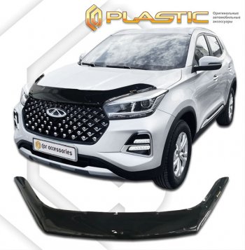 Дефлектор капота CA-Plastic Chery (Черри) Tiggo 4 Pro (Тиго) (2021-2024)