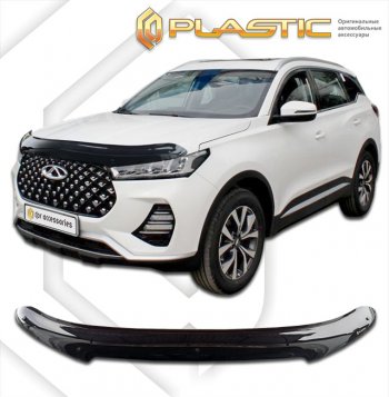 Дефлектор капота CA-Plastic Chery (Черри) Tiggo 7 PRO (Тиго) (2019-2024)