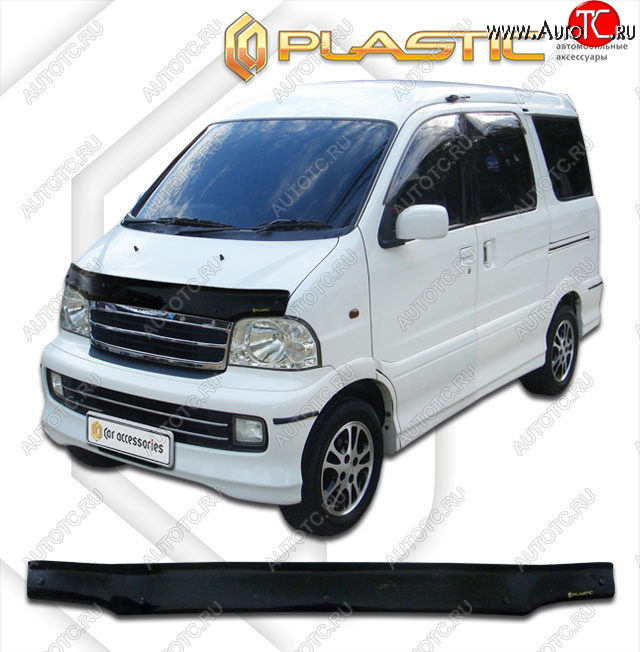 1 839 р. Дефлектор капота CA-Plastic  Daihatsu Atrai7  S231G,S221G (2000-2004) (classic черный, без надписи)  с доставкой в г. Таганрог