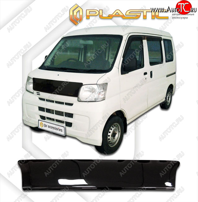 1 999 р. Дефлектор капота CA-Plastic  Daihatsu Hijet  S320 минивэн (2004-2007) дорестайлинг (classic черный, без надписи)  с доставкой в г. Таганрог