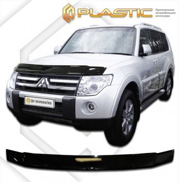 Дефлектор капота CA-Plastic Mitsubishi Pajero 4 V80 дорестайлинг (2006-2011)