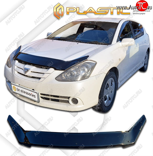 2 079 р. Дефлектор капота CA-Plastic  Toyota Caldina  T240 (2005-2007) универсал рестайлинг (classic черный, без надписи)  с доставкой в г. Таганрог