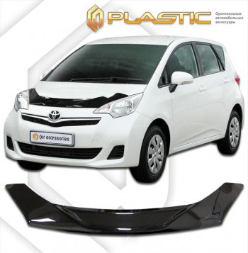 Дефлектор капота CA-Plastic Toyota (Тойота) Verso S (Версо)  P120 (2010-2014) P120 хэтчбэк 5 дв. дорестайлинг