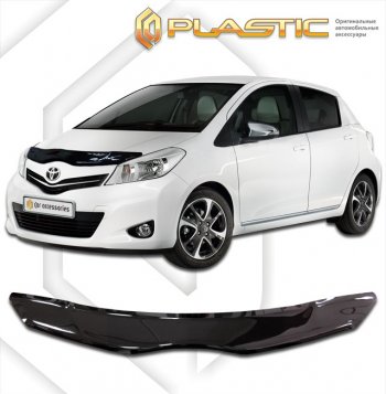 Дефлектор капота CA-Plastic Toyota (Тойота) Vitz (Витс)  XP130 (2010-2014) XP130 хэтчбэк 5 дв. дорестайлинг