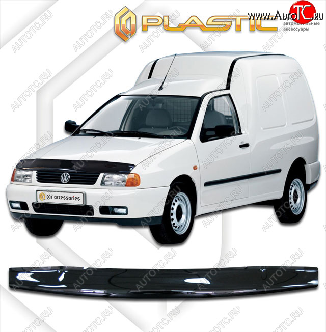 1 899 р. Дефлектор капота CA-Plastic  Volkswagen Caddy  9K,9U (1995-2003) (classic черный, без надписи)  с доставкой в г. Таганрог