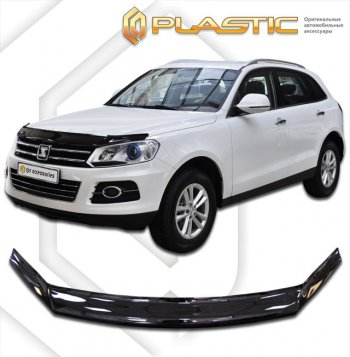 1 999 р. Дефлектор капота CA-Plastic  Zotye T600 (2014-2021) (classic черный, без надписи)  с доставкой в г. Таганрог. Увеличить фотографию 1