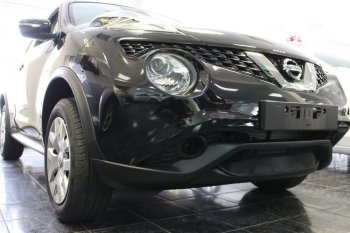 3 779 р. Защитная сетка в бампер (низ, ячейка 3х7 мм) Стрелка11 Стандарт  Nissan Juke  1 YF15 (2014-2020) рестайлинг (Чёрная)  с доставкой в г. Таганрог. Увеличить фотографию 2