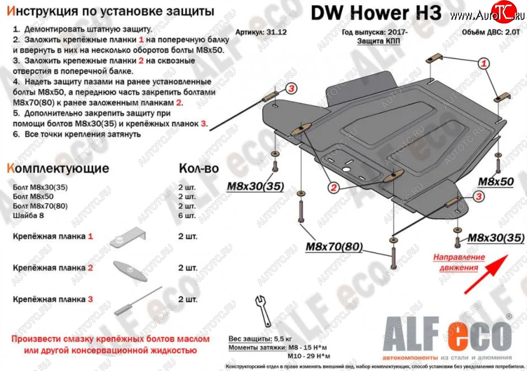 2 799 р. Защита КПП (V-2,0) Alfeco  Haval H5 (2020-2023) рестайлинг (Сталь 2 мм)  с доставкой в г. Таганрог