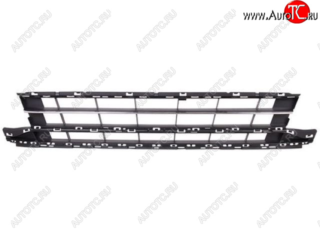 5 199 р. Центральная решетка переднего бампера (пр-во Тайвань) TYG Volkswagen Passat B8 седан дорестайлинг (2015-2019) (молдинг хром)  с доставкой в г. Таганрог