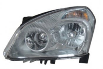 7 599 р. Левая фара (c электрокорректором) BODYPARTS  Nissan Qashqai  1 (2007-2010) дорестайлинг  с доставкой в г. Таганрог. Увеличить фотографию 1