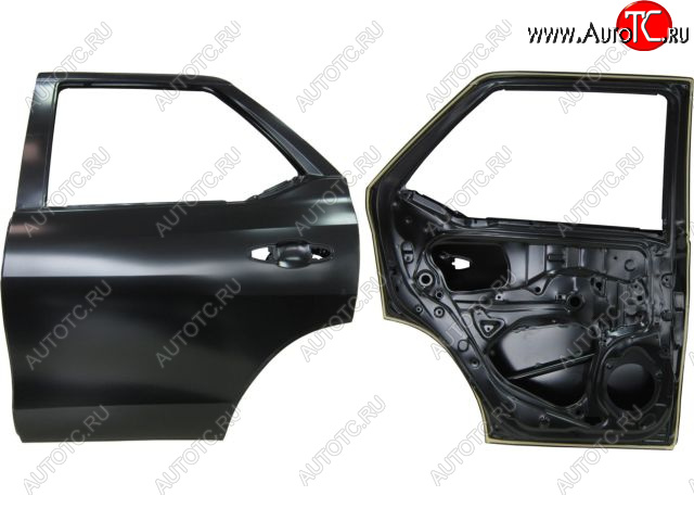 22 449 р. Левая дверь задняя BodyParts Toyota Fortuner AN160 дорестайлинг (2015-2020) (Неокрашенная)  с доставкой в г. Таганрог