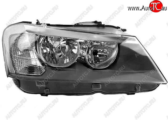 13 249 р. Правая фара (c электрокорректором) DEPO  BMW X3  F25 (2010-2014) дорестайлинг  с доставкой в г. Таганрог