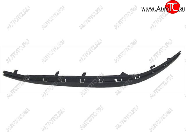 379 р. Левый молдинг переднего бампера BODYPARTS  Skoda Octavia  A5 (2004-2008) дорестайлинг лифтбэк, дорестайлинг универсал (Черный)  с доставкой в г. Таганрог