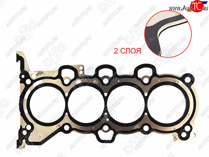 2 299 р. Прокладка ГБЦ 2,0 G4NA металл DYG Hyundai Sonata YF (2009-2014)  с доставкой в г. Таганрог