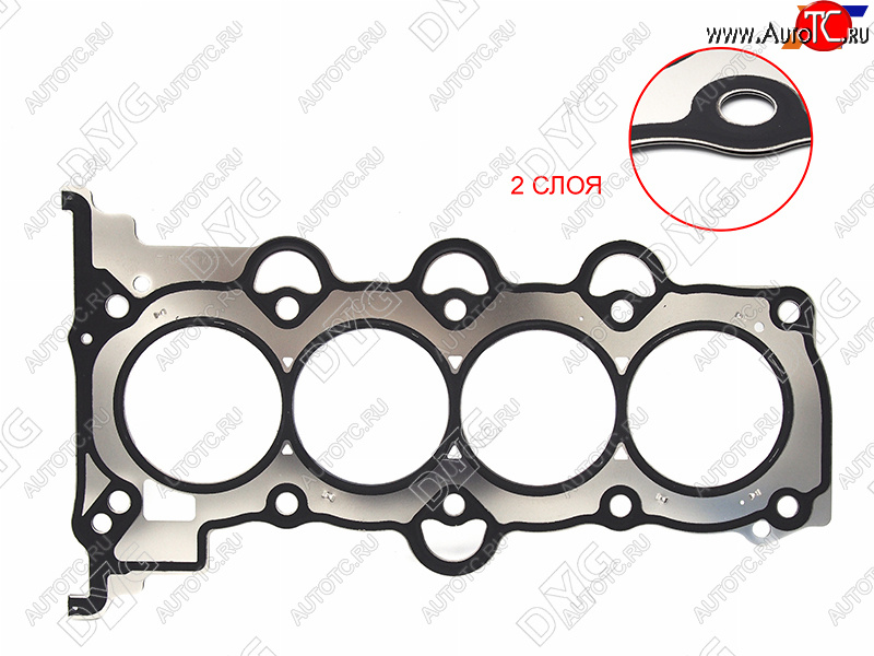 1 859 р. Прокладка ГБЦ металл DYG  Hyundai Solaris (RBr,  HCR), KIA Ceed (1 ED,  2 JD,  3 CD), Cerato (2 TD,  3 YD,  4 BD)  с доставкой в г. Таганрог