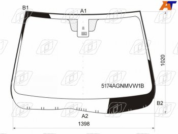 9 249 р. Стекло лобовое (Датчик дождя Молдинг) FUYAO Mazda 6 GH дорестайлинг лифтбэк (2007-2010)  с доставкой в г. Таганрог. Увеличить фотографию 2