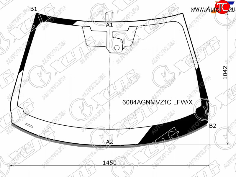 7 199 р. Стекло лобовое (Датчик дождя Молдинг) XYG  Nissan Qashqai  2 (2013-2019) J11 дорестайлинг  с доставкой в г. Таганрог