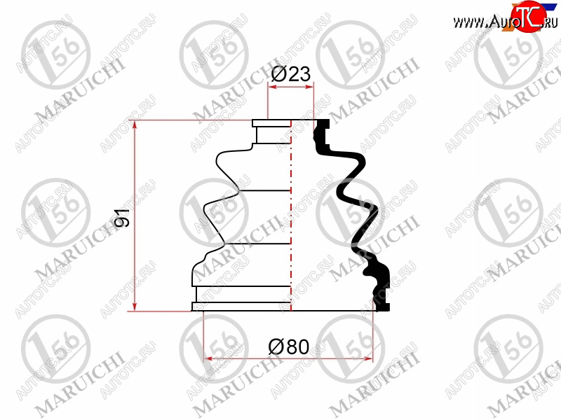 749 р. Пыльник ШРУСа (внутренний) MARUICHI  Mitsubishi Pajero Sport  PA (1996-2008), Toyota Camry Gracia  XV20 (1996-2001)  с доставкой в г. Таганрог