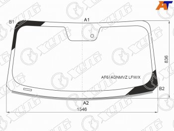 Стекло лобовое (Датчик дождя Молдинг) XYG Ford Mustang S550 купе дорестайлинг (2013-2017)