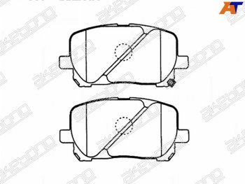 2 899 р. Колодки тормозные AKEBONO (передние)  Toyota Ipsum  ACM20 (2001-2009) дорестайлинг, рестайлинг  с доставкой в г. Таганрог. Увеличить фотографию 1