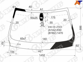 7 449 р. Стекло лобовое (Датчик дождя) XYG  BMW 3 серия ( E90,  E91) (2004-2012) седан дорестайлинг, универсал дорестайлинг, седан рестайлинг, универсал рестайлинг  с доставкой в г. Таганрог. Увеличить фотографию 1