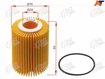 699 р. Фильтр масляный (картридж) EXCEL JAPAN  Lexus IS250  XE20 (2005-2013) седан дорестайлинг  с доставкой в г. Таганрог. Увеличить фотографию 1