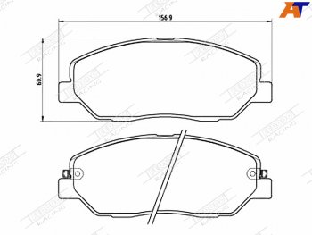 2 799 р. Колодки тормозные FERODO (передние) KIA Sorento XM рестайлинг (2012-2015)  с доставкой в г. Таганрог. Увеличить фотографию 1