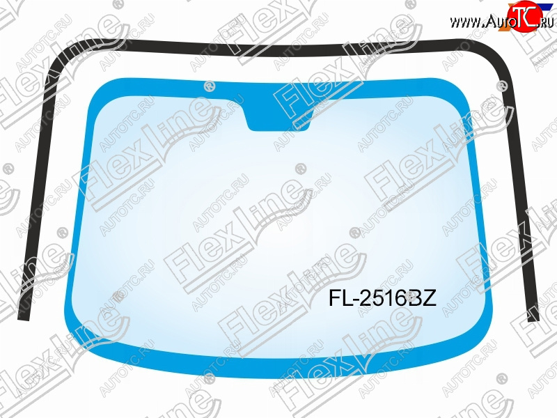 3 799 р. Молдинг лобового стекла (П-образный) FLEXLINE  Hyundai Tucson  JM (2004-2010)  с доставкой в г. Таганрог