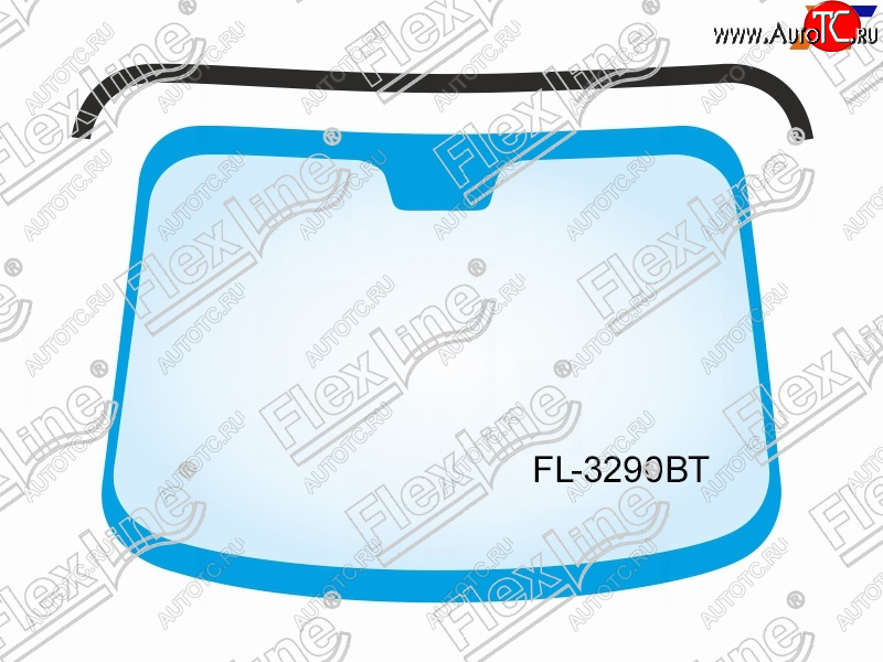 629 р. Молдинг лобового стекла (Сверху) FLEXLINE BMW 5 серия F11 дорестайлинг, универсал (2009-2013)  с доставкой в г. Таганрог