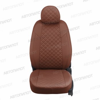 14 899 р. Чехлы сидений (экокожа) Автопилот Ромб  BMW 1 серия  F21 (2011-2020) хэтчбэк 3 дв. дорестайлинг, хэтчбэк 3 дв. 1-ый рестайлинг, хэтчбэк 3 дв. 2-ой рестайлинг (коричневый)  с доставкой в г. Таганрог. Увеличить фотографию 4