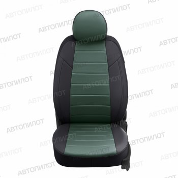 13 849 р. Чехлы сидений (экокожа) Автопилот  Chevrolet Captiva (2006-2016), Opel Antara (2006-2015) (черный/зеленый)  с доставкой в г. Таганрог. Увеличить фотографию 5